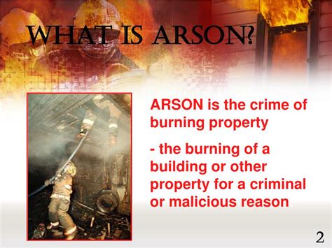 arson meaning criminal cases and examples